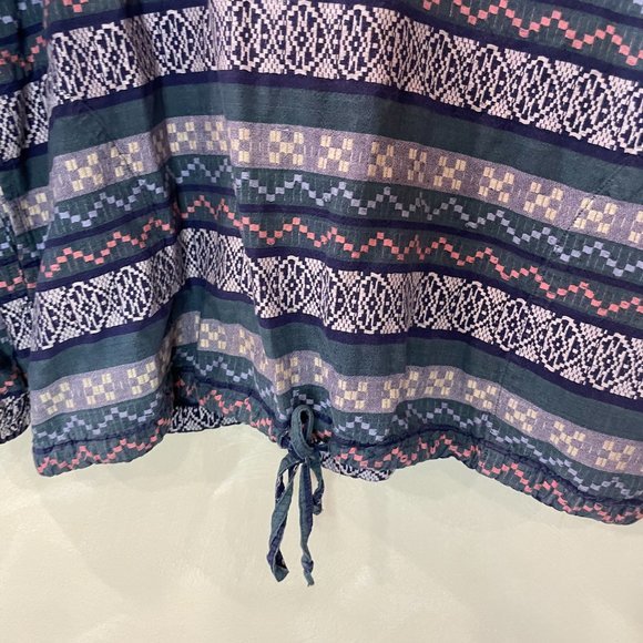 Vintage 90s Paris Sport Club Hoodie in Blue and Pink Print in Size OS - Picture 8 of 9